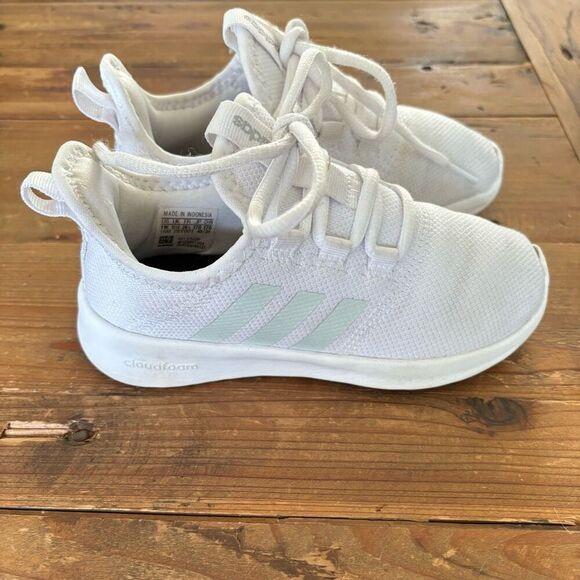 Adidas Cloudfoam Pure 2.0 Shoes Cloud White Kids   Sneakers tennis Shoes Size 11 - Picture 3 of 11